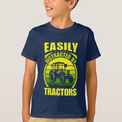 funny tractor loving farming word art  T_Shirt