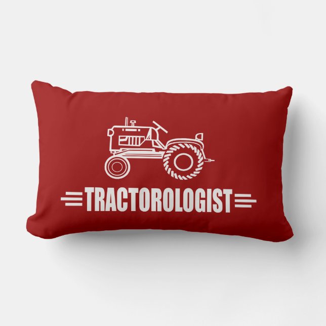 Funny Tractor Lumbar Pillow (Front)