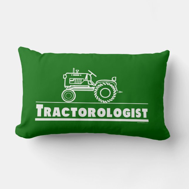 Funny Tractor Lumbar Pillow (Front)