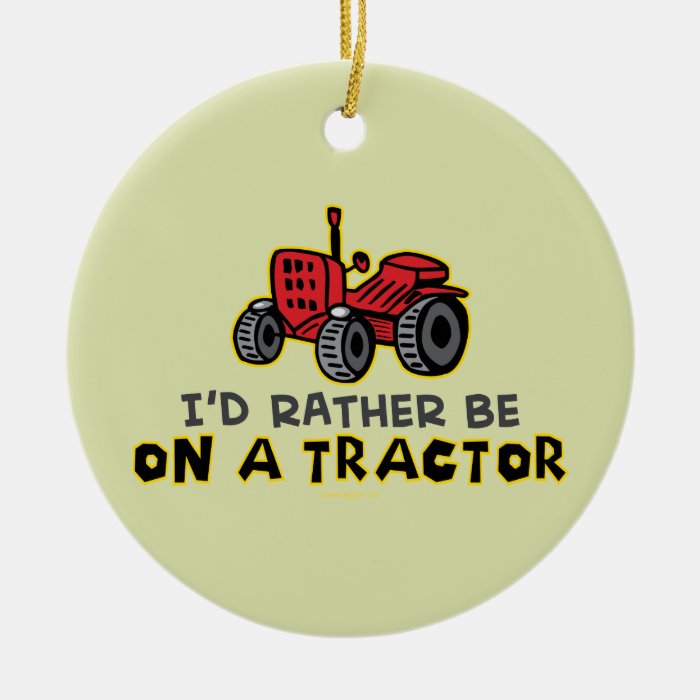 Funny Tractor Ornament