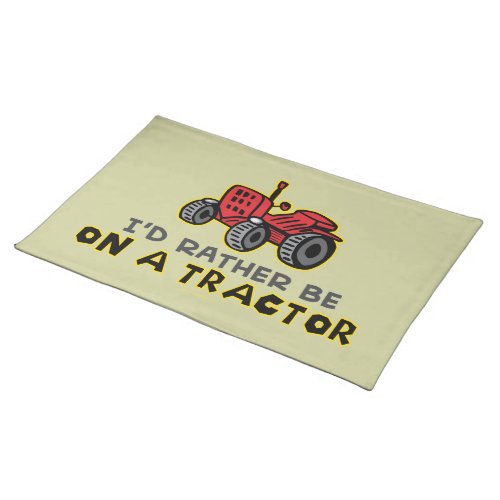 Funny Tractor Placemat