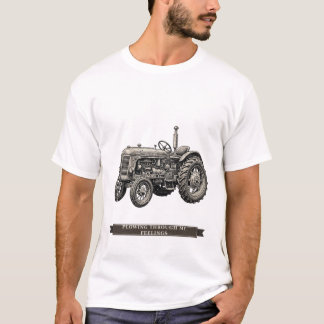 Funny Tractor "Plowing Through My Feelings" T-Shirt