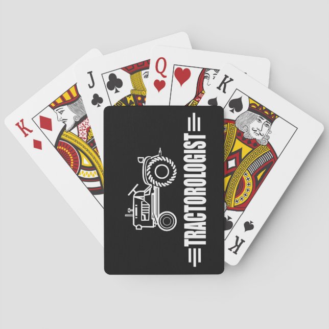 Funny Tractor Poker Cards (Back)