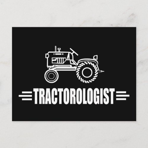 Funny Tractor Postcard