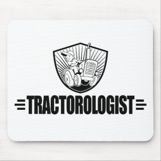 Funny Tractor Racing Mouse Pad