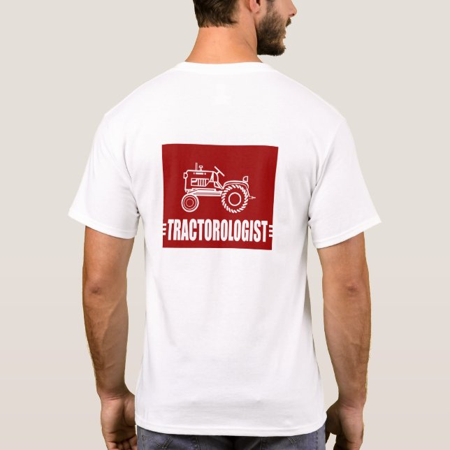 Funny Tractor T-Shirt (Back)