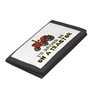 Funny Tractor Trifold Wallet