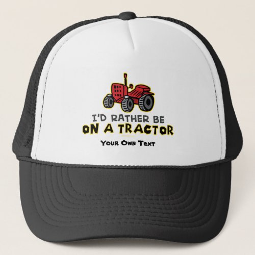 Funny Tractor Trucker Hat