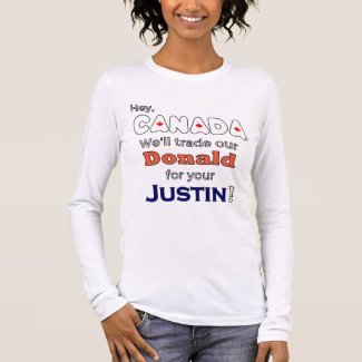 Funny Trade Donald For Justin Anti Trump T-Shirt
