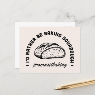 Funny tradwife stay at home mom baking quotes postcard