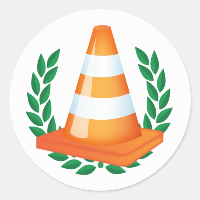 Funny Traffic Cone Collector Stickers Zazzle