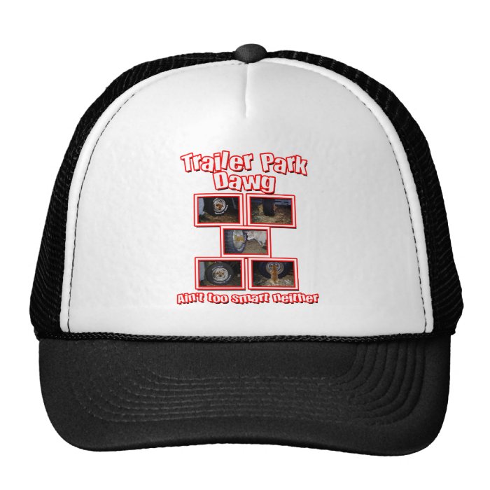 Funny Trailer Park Dawg Red Mesh Hats