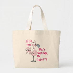 Funny Trailer Park Shirt Large Tote Bag