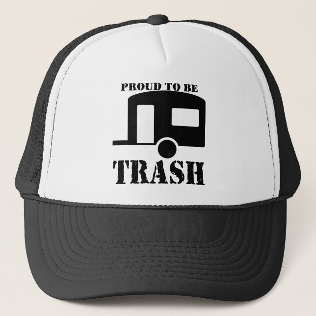 Funny Trailer Park Shirt Trucker Hat (Front)