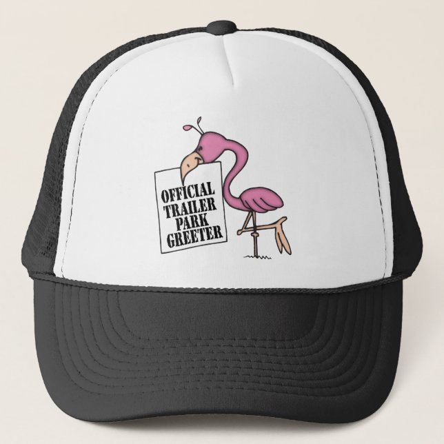 Funny Trailer Park Shirt Trucker Hat (Front)
