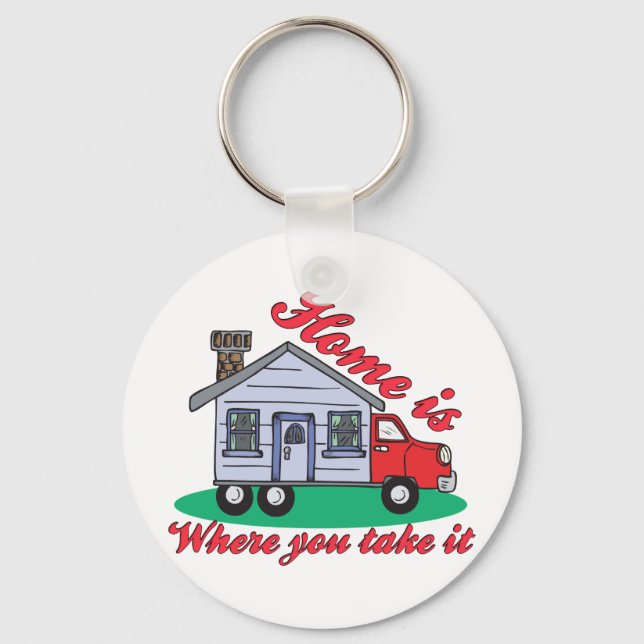 Funny Trailer Park Shirts and Gifts Keychain (Front)