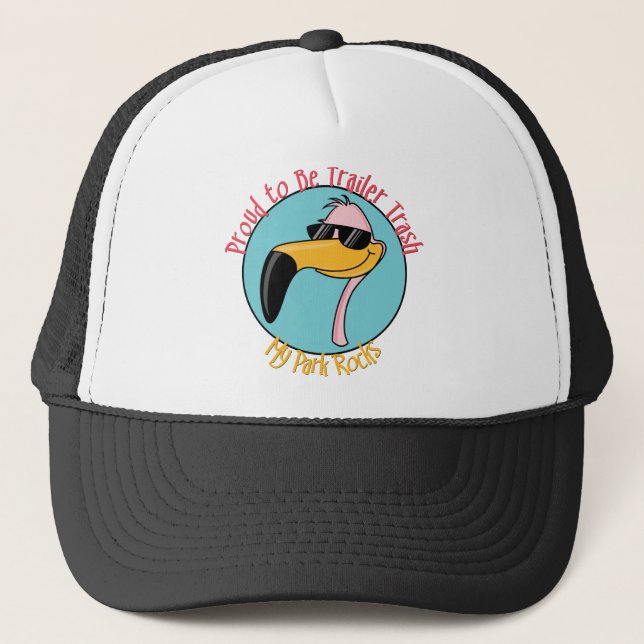 Funny Trailer Park Shirts and Gifts Trucker Hat (Front)