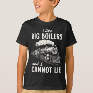 Funny Train Big Boilers Steam Locomotive Freight T-Shirt