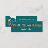 Funny train bookmark calling card (Front/Back)