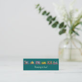 Funny train bookmark calling card (Standing Front)