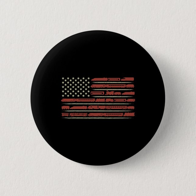 Funny Train Collector Gift Adults Conductor Model  Button (Front)