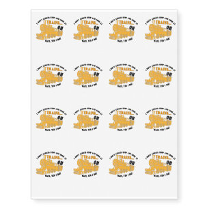 Funny Train Lover Gif Temporary Tattoos