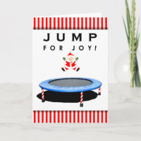 funny trampoline Christmas cards