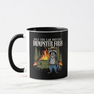 Funny Trash Panda Forest Ranger Sarcastic Humor  Mug
