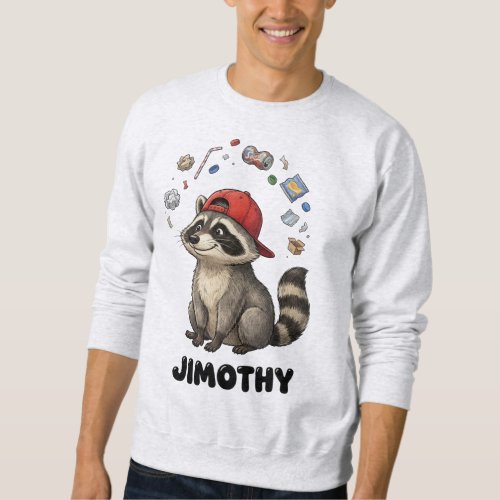Funny Trash Panda Raccoon Jimothy Sweatshirt