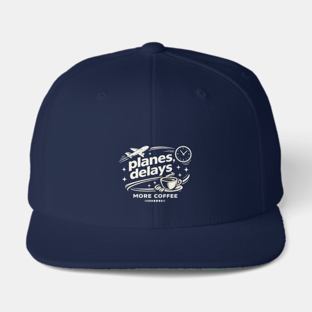  Funny Travel Coffee Lover Hat (Front)