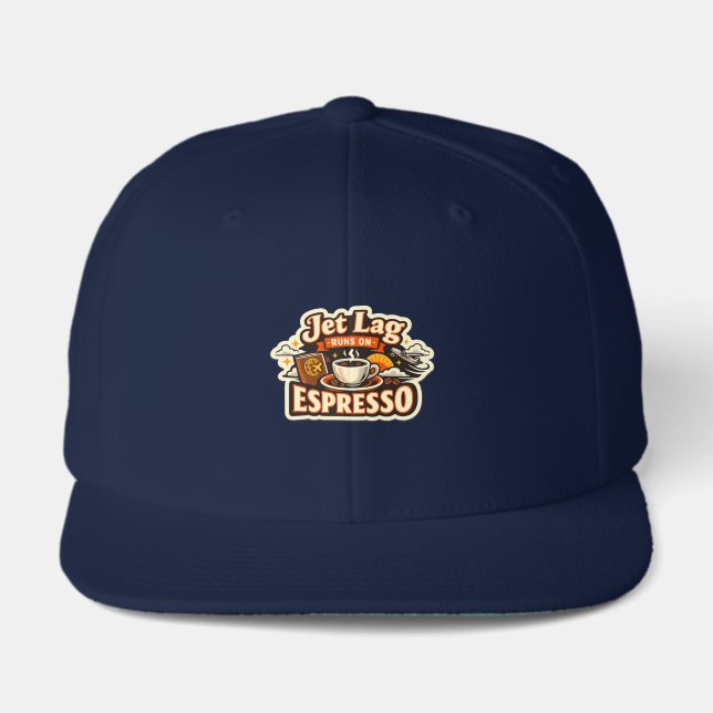  Funny Travel Coffee Lover Hat (Front)