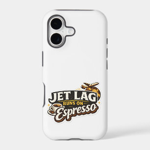 Funny Travel Coffee Lover Hat iPhone 17 Case