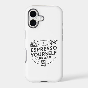 Funny Travel Coffee Lover Hat iPhone 17 Case