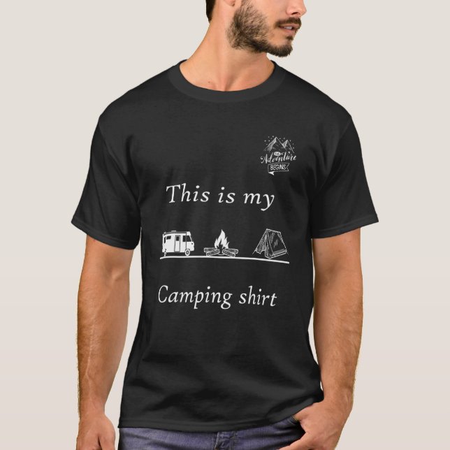 Funny Traveling Quote,this Is My Camping T-Shirt (Front)