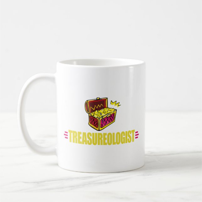Funny Treasure Hunting Coffee Mug (Left)