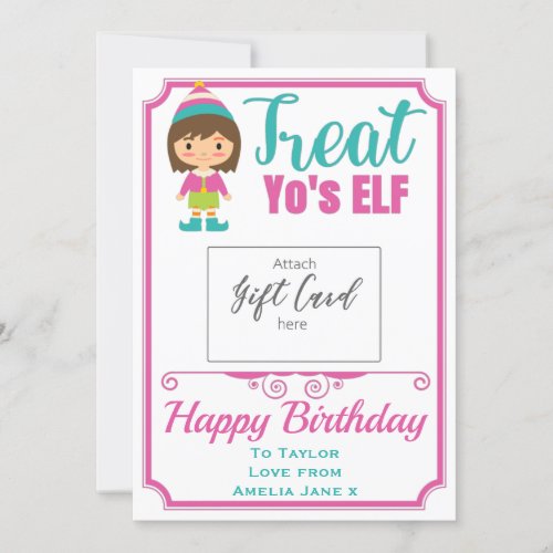 Funny Treat YosELF Birthday Gift Card Holder