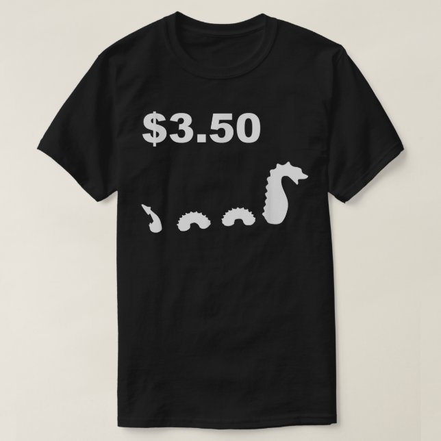 Funny Tree Fiddy  Loch Ness Monster Three Fifty Te T-Shirt (Design Front)