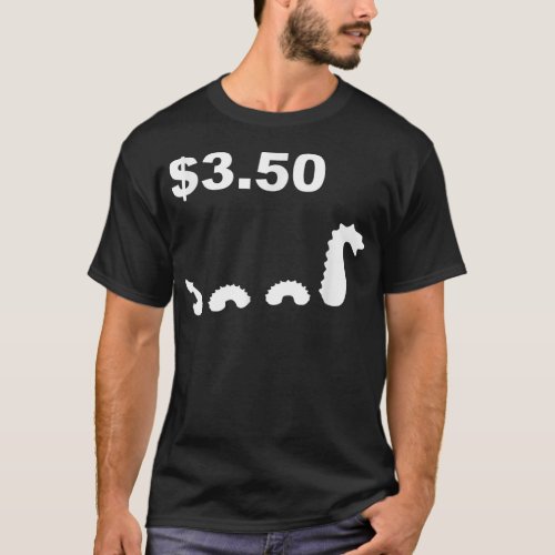 Funny Tree Fiddy  Loch Ness Monster Three Fifty Te T_Shirt
