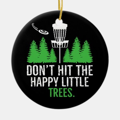 Funny Tree Frisbee Disc Golf Gifts Frisbee Ceramic Ornament