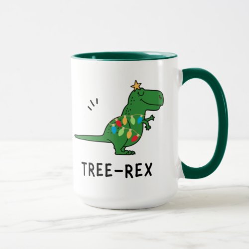 Funny Tree_Rex Christmas Mug