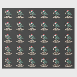 Funny Tree Rex Dinosaur Holiday Humor Wrapping Paper