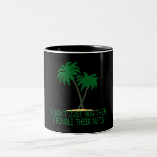Funny treehugger Two-Tone coffee mug