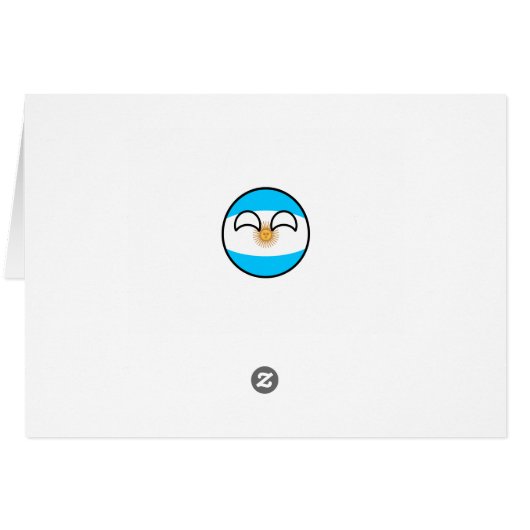 Funny Trending Geeky Argentina Countryball (Back Horizontal)