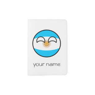 Funny Trending Geeky Argentina Countryball Passport Holder