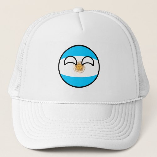 Funny Trending Geeky Argentina Countryball Trucker Hat