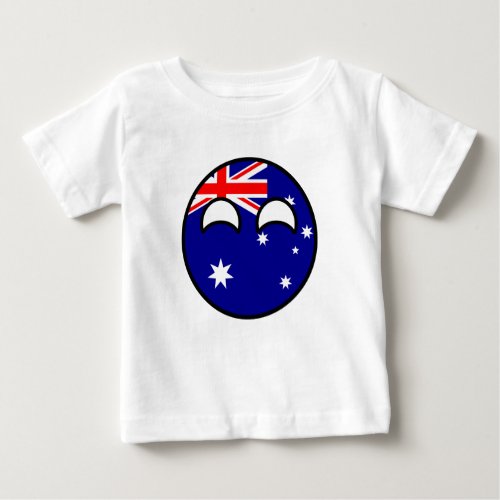 Funny Trending Geeky Australia Countryball Baby T_Shirt