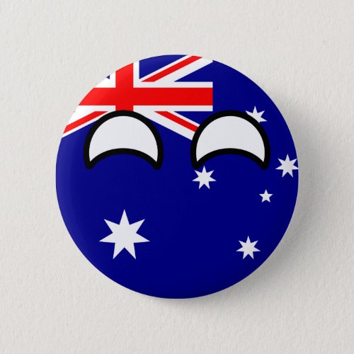 Funny Trending Geeky Australia Countryball Button