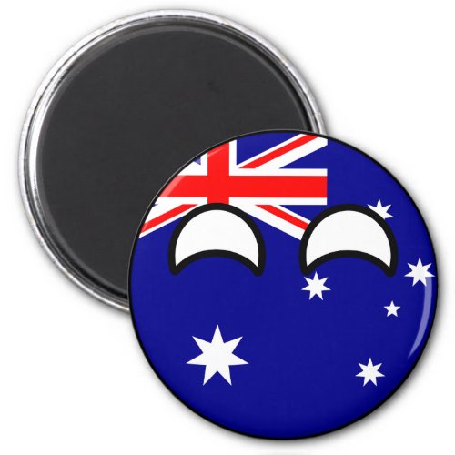 Funny Trending Geeky Australia Countryball Magnet
