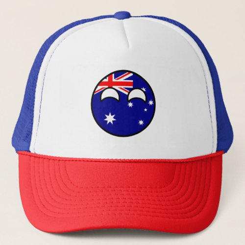 Funny Trending Geeky Australia Countryball Trucker Hat