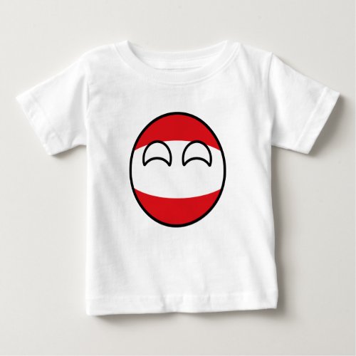 Funny Trending Geeky Austria Countryball Baby T_Shirt